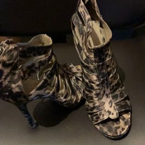 Leopard print heels